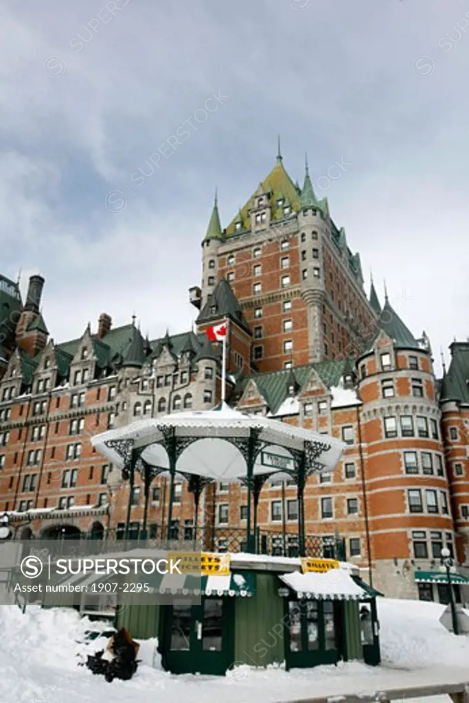 The beautiful hotel of Cha teau Frontenac in the center of Quebec City Quebec