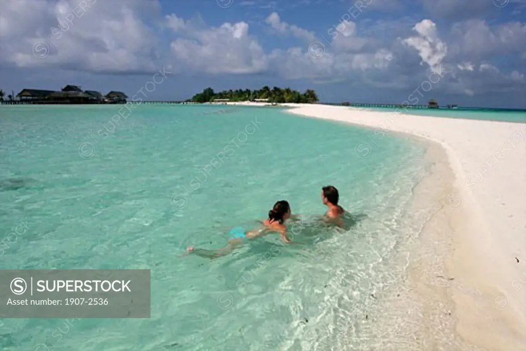A great beach on White Sands island Maldives
