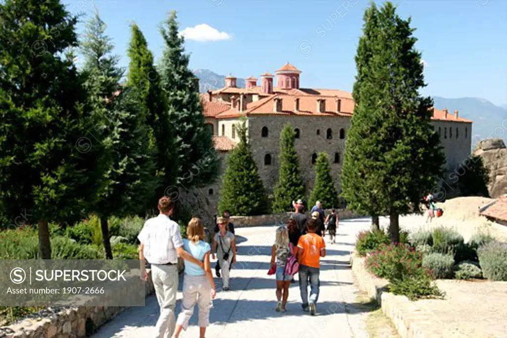 The entrance of the Saint-Eustache monastery Meteores Greece