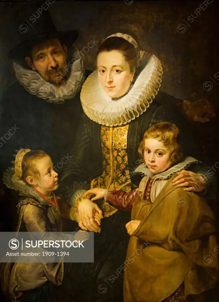 Family of Jan Breugel the Elder painted by Peter Paul Rubens 1613-1615 Courtauld Institute Gallery interior Somerset House London England