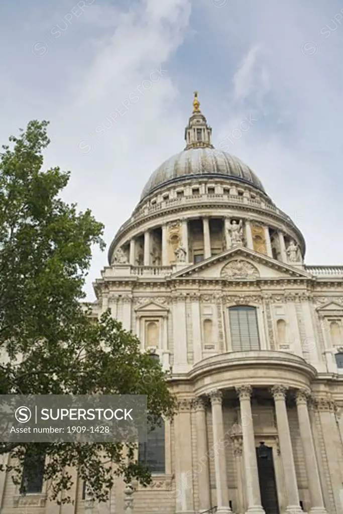 St Pauls Cathedral exterior and dome London England  UK United Kingdom GB Great Britain British Isles Europe EU