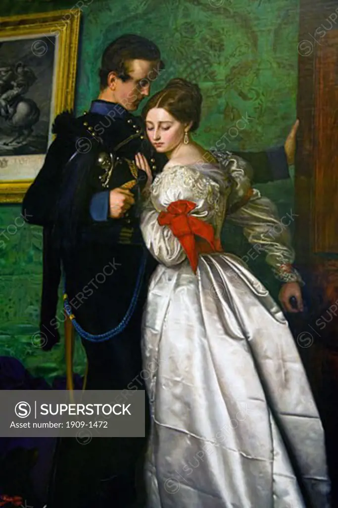 Detail of the Black Brunswickers by John Everett Millais 1860 in the interior of the Lady Lever Gallery in Port Sunlight Model Village Wirral Peninsula Merseyside England UK United Kingdom GB Great Britain British Isles Europe EU