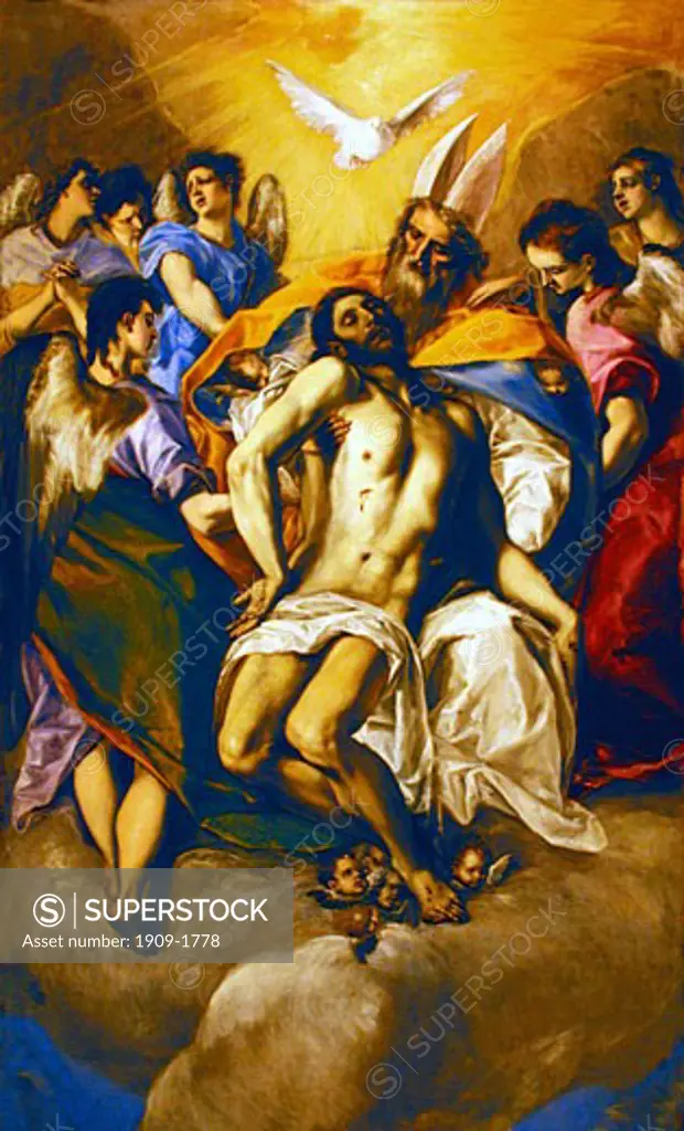 The Holy Trinity by  El Greco
