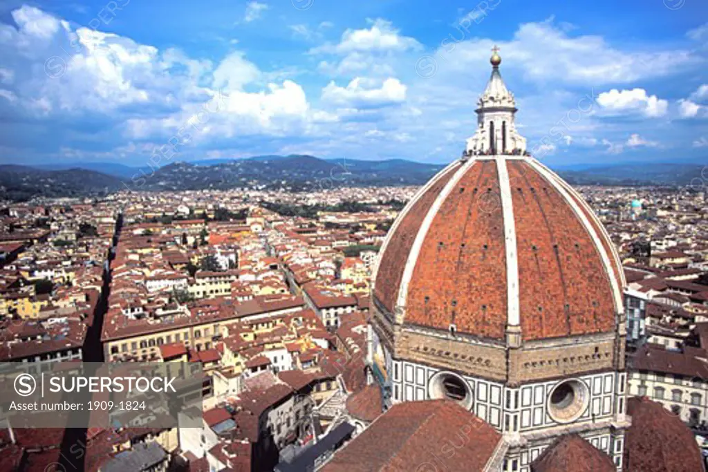 Brunelleschi s Dome from the Campanile Belltower Duomo Cathedral Florence Tuscany Italy Europe EU