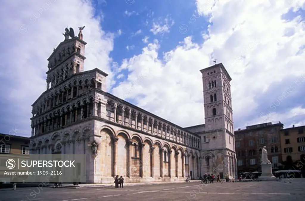 Church of San Michele  Facade Lucca Tuscany Italy