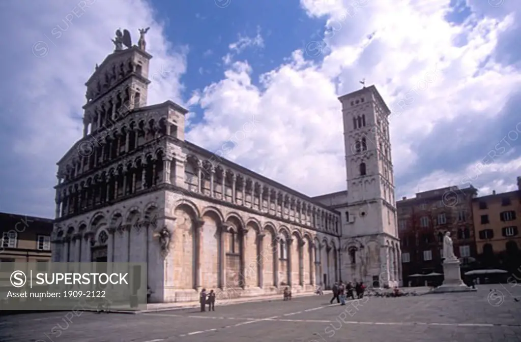 Church of San Michele facade Lucca Tuscany Italy