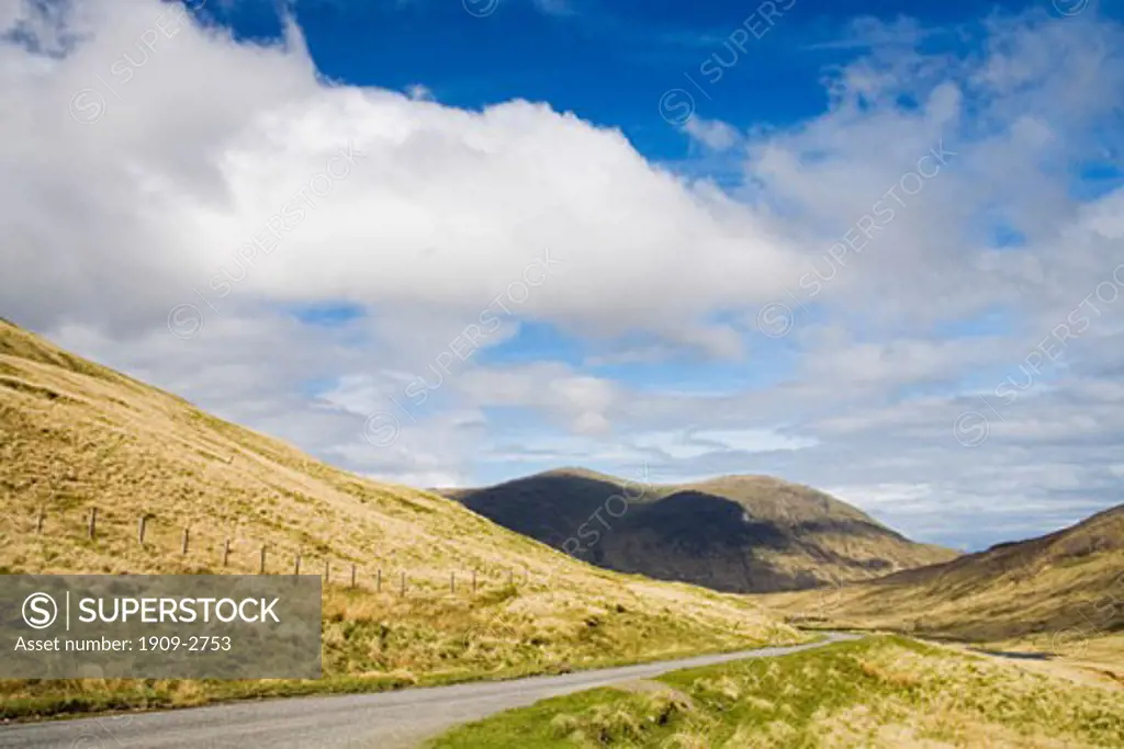 Isle of Mull A849 road through Glen More Argyll  Bute Inner Hebrides Scotland UK United Kingdom GB Great Britain British Isles Europe EU