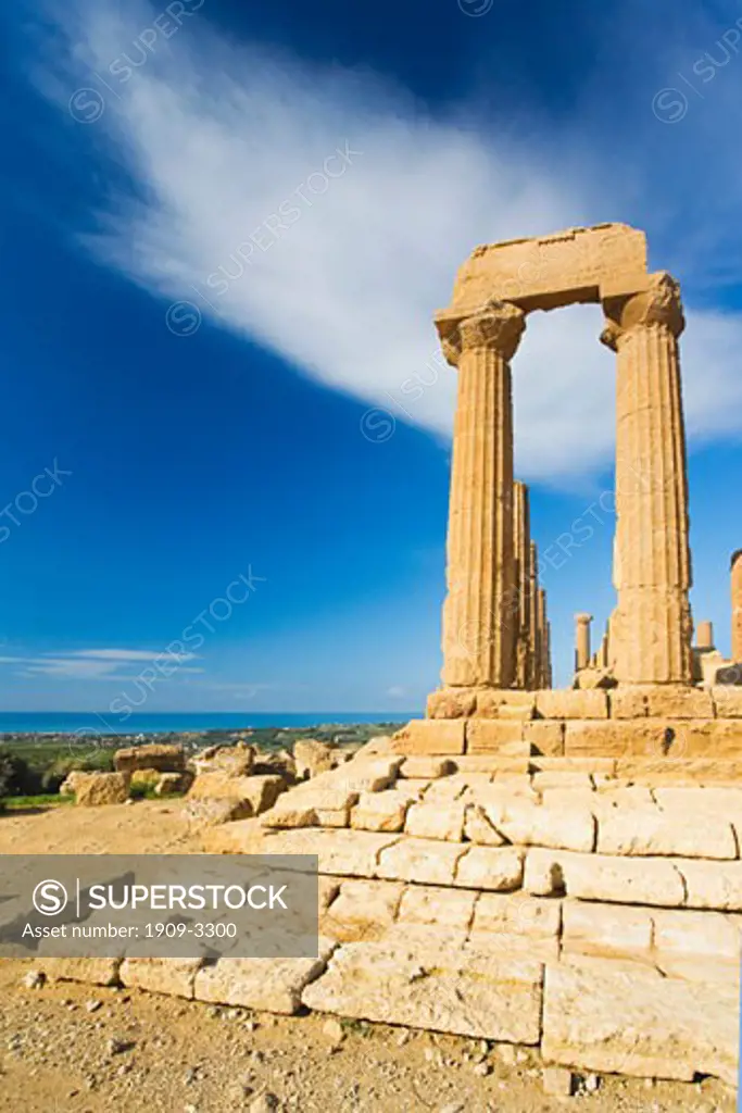 Agrigento Valley of the Temples The Greek Temple of Giunone Island of Sicily Italy Europe EU
