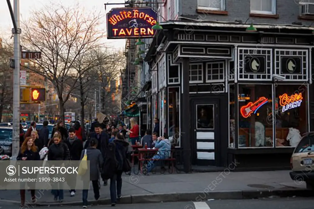 White Horse Tavern on Hudson Street in West Greenwich Village New York City NY NYC USA United States of America north