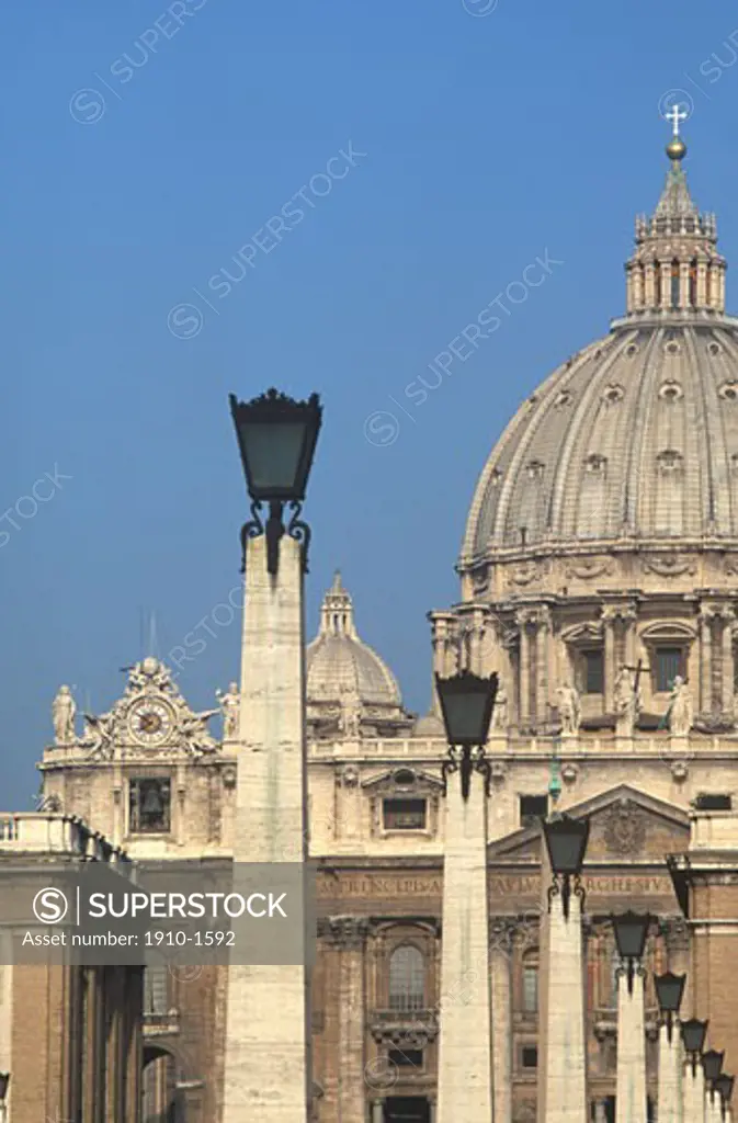 St Peters Basilica and Vatican Square Vatican The St Peters Basilica was dedicated by pope Urban VIII in 1626 Ever since this church has been the center of Christianity ITALY Lazio Rome