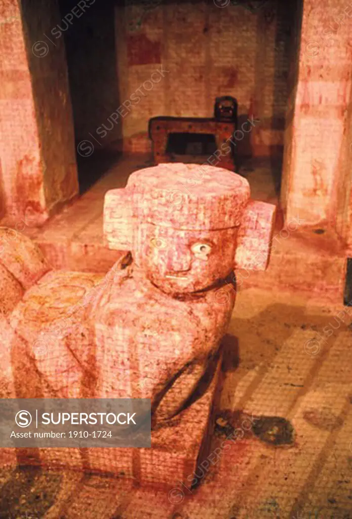 Rock carving inside Chichen Itza one of the Mayan civilizations most important sites Infrared MEXICO Quintana Roo