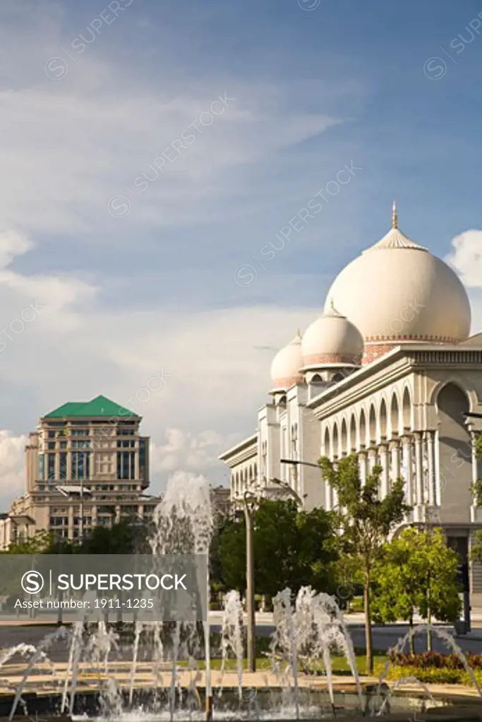 new model city of government buildings-Putra Jaya within the capital city of Kuala Lumpur  Malaysia Peninsula  Malaysia  SE Asia