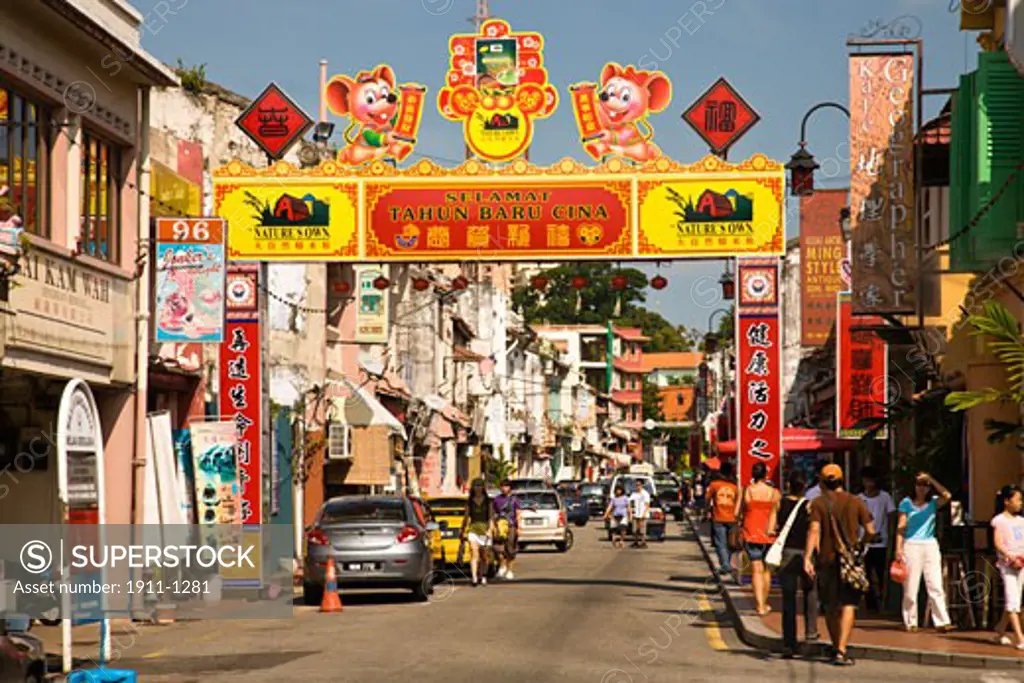 Chinatown  Malacca  Historic Melaka   Malaysia Peninsula  Malaysia  SE Asia