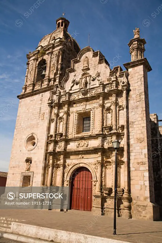 Stone church built in 1748  smal town of Concordia near Mazatlan  Sinaloa State  Mexico