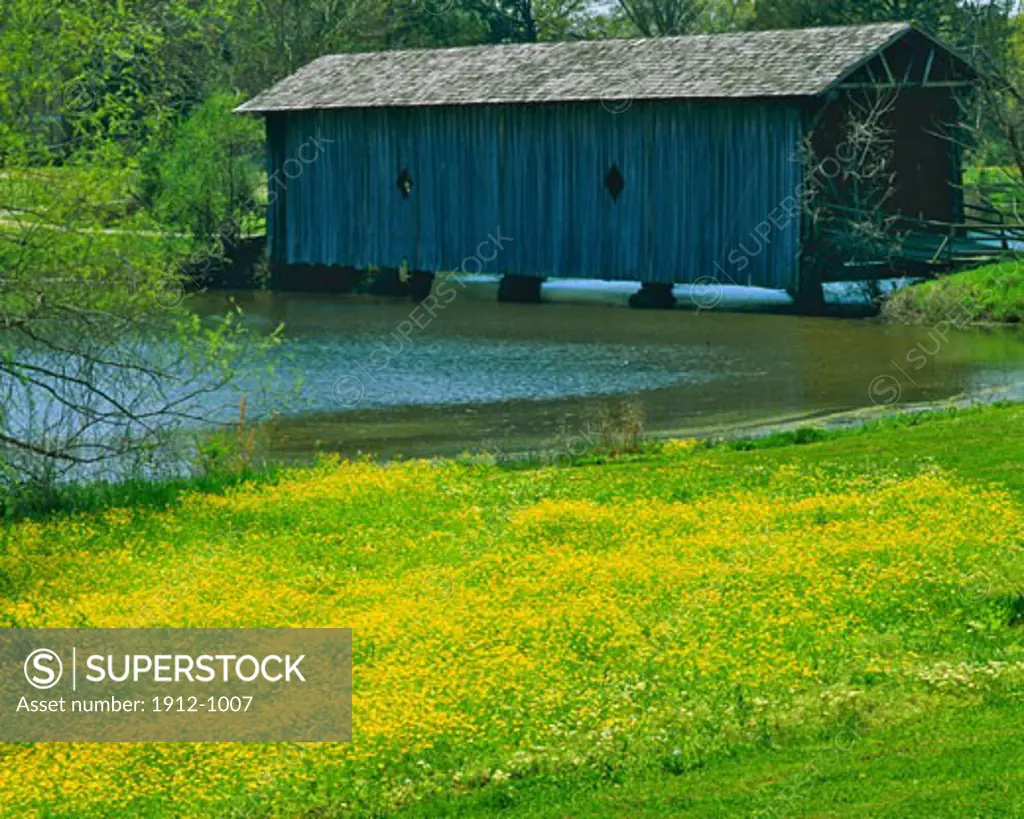 1861 Alamuchee Covered Bridge  Used by Southern Soldiers in Civil War  Livingston  Alabama