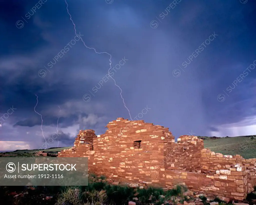 Lightning Strike  Wupatki National Monument  Arizona