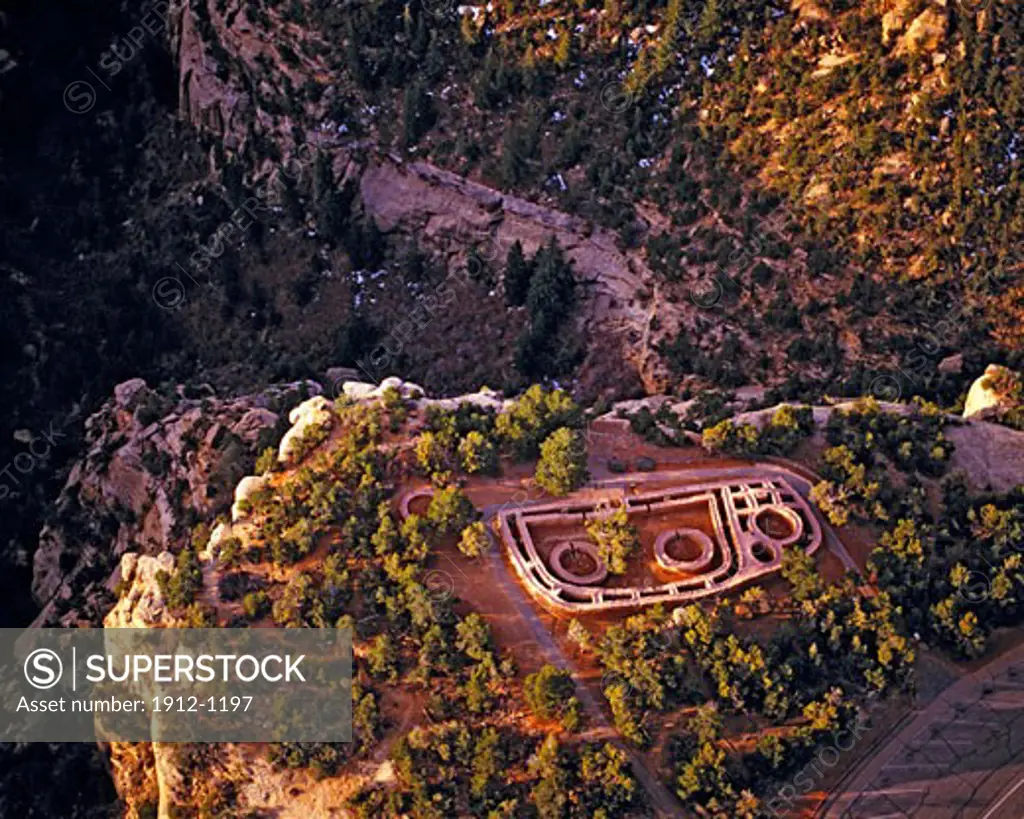 The Sun Temple at Mesa Verde  Mesa Verde National Park  Colorado