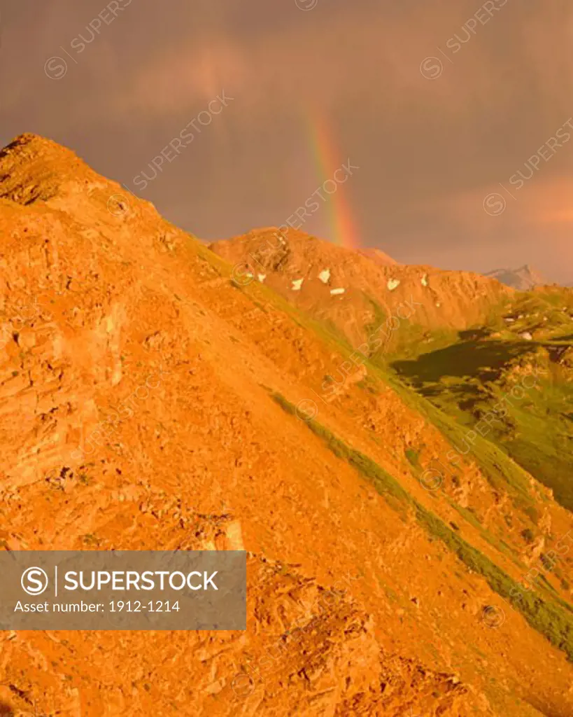 Summer Rainbow at Maroon Bells  Maroon Bells  Snowmass Wilderness  Rocky Mountains  Colorado