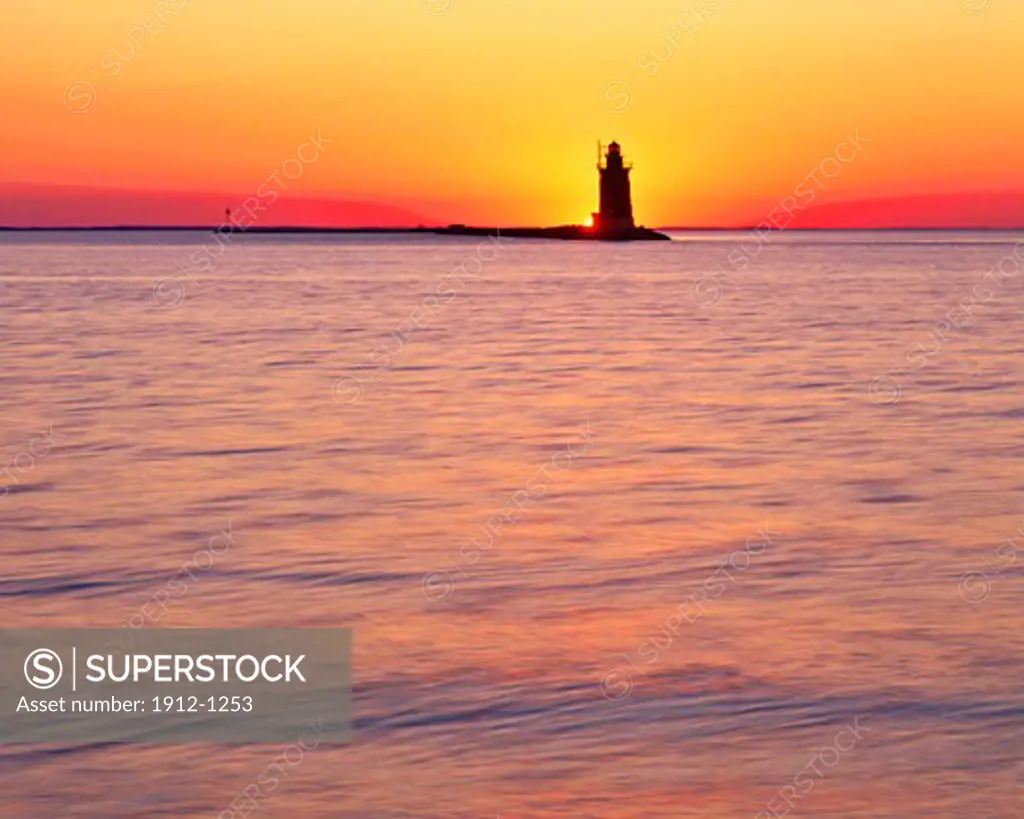 Cape Henlopen Lighthouse at Sunset  Cape Henlopen State Park   Atlantic Ocean  Delaware