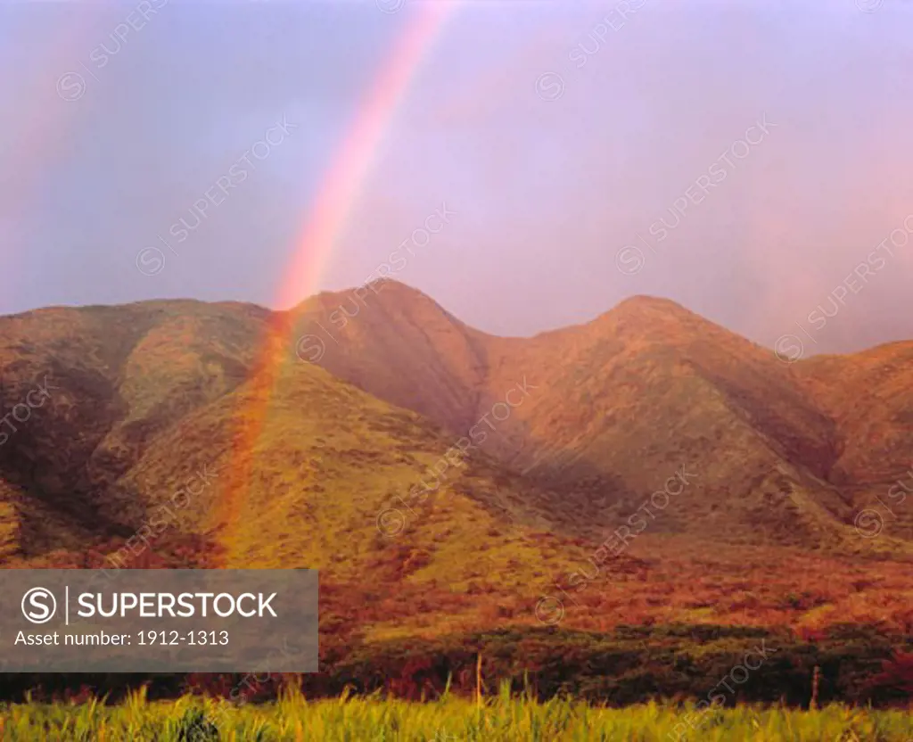Rainbow on Maui  West Maui Mountains Reserve  Island of Maui  Hawaii