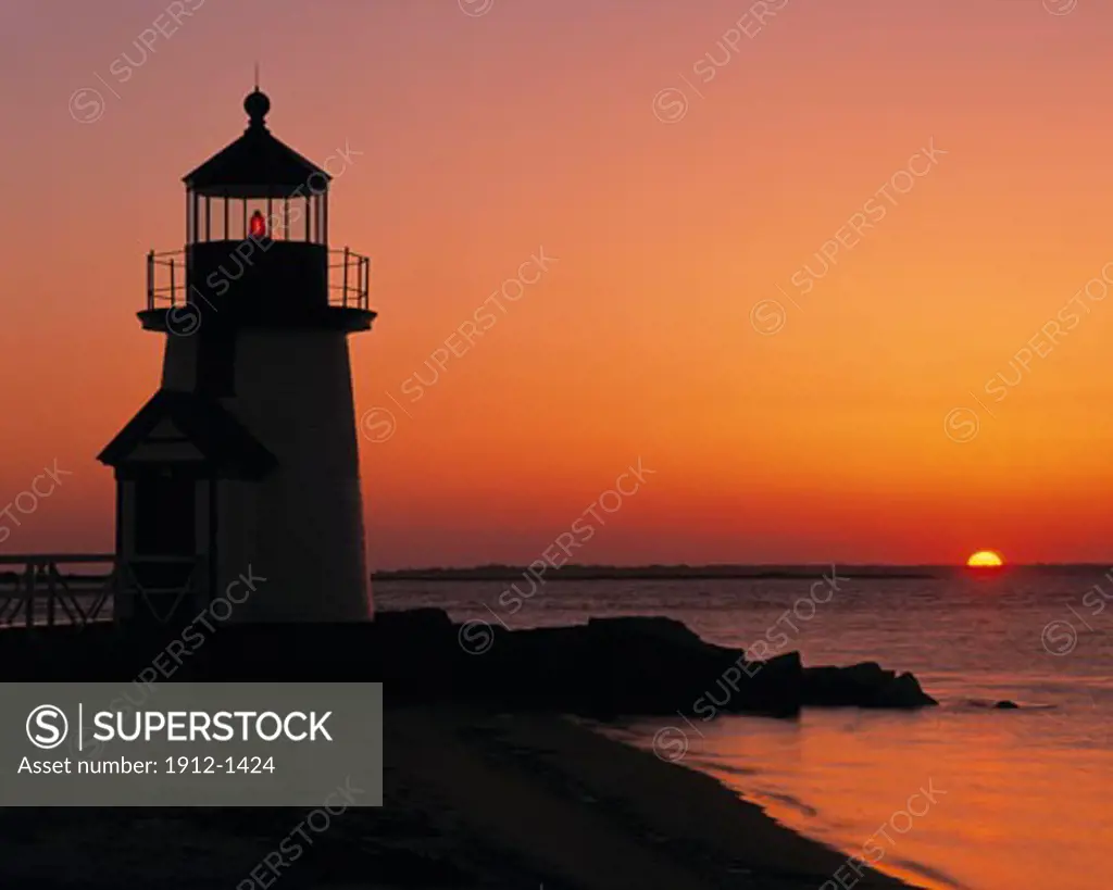Brant Point Lighthouse  Nantucket Island  Massachusetts