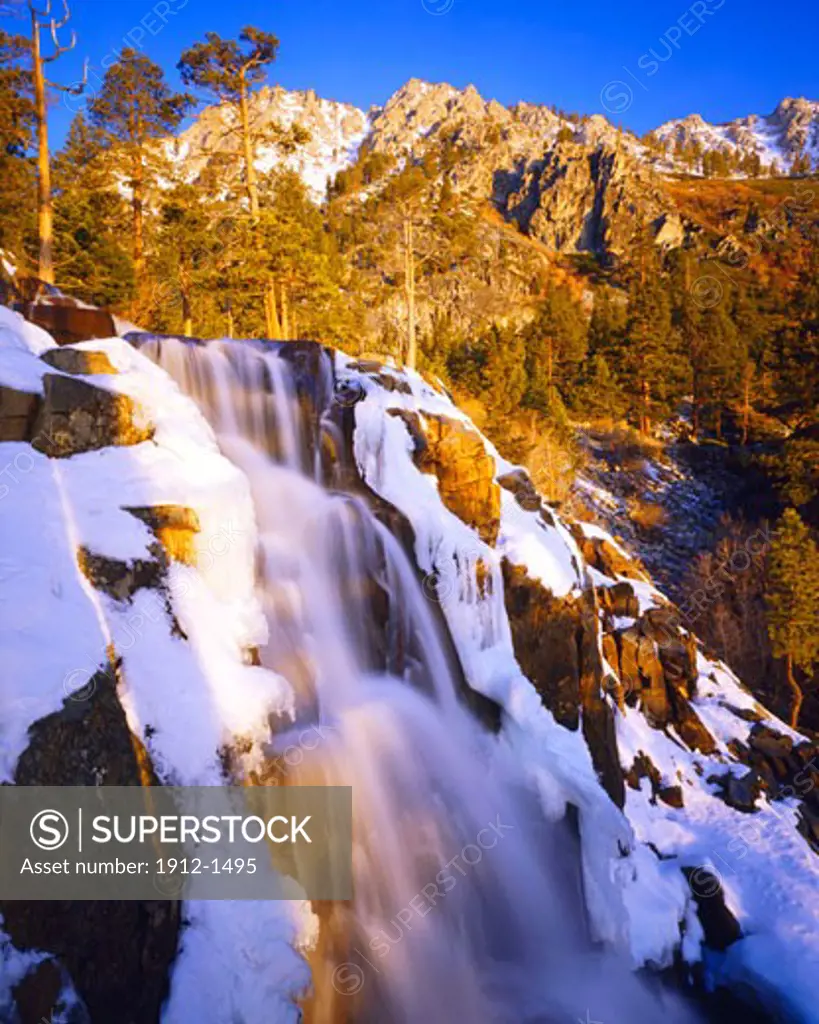 Eagle Falls in early Spring  Eldorado National Forest  Lake Tahoe Area  California