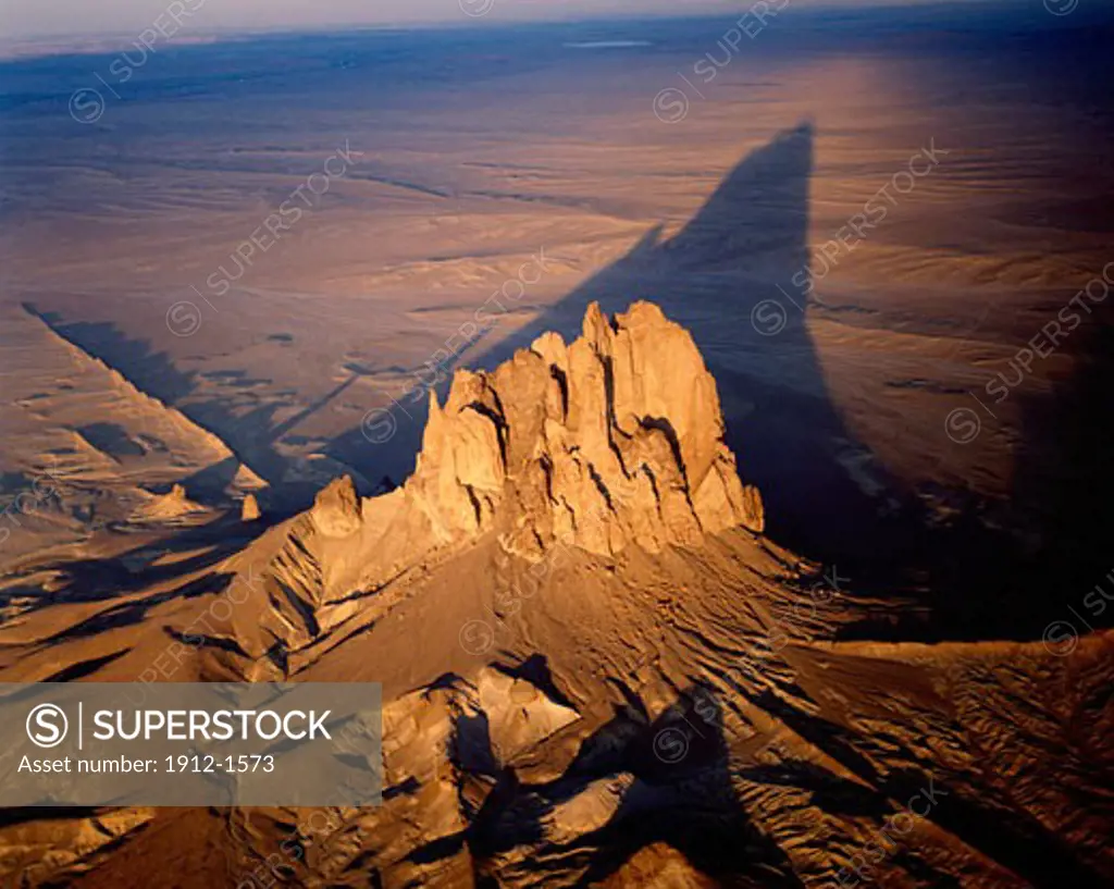 Aerial View of Shiprock  Navajo Reservation Near Shiprock  New Mexico