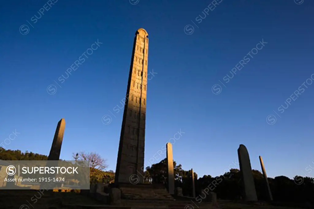 Obelisk in the Morning Sun Axum Ethiopia