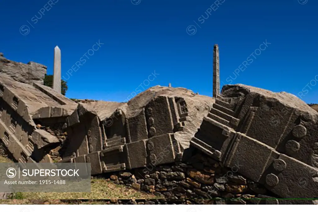 Collapsing Obelisk Axum Ethiopia