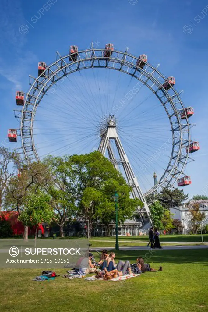 Giant wheel at Prater, amusement park, Vienna, Austria, Europe