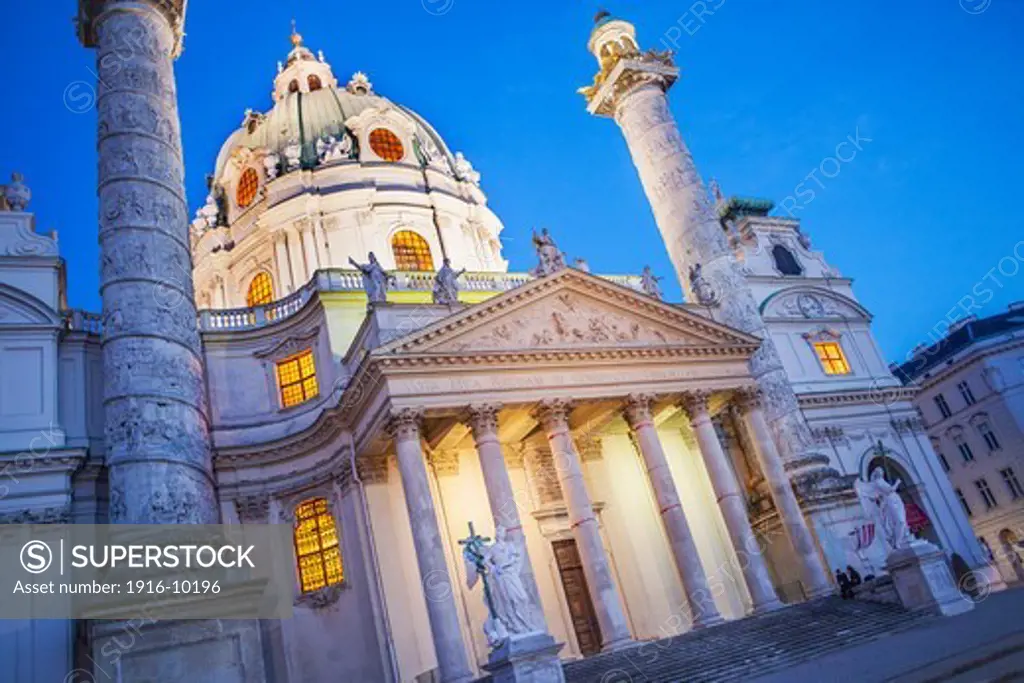 St. Charles Church or Karlskirche,Vienna, Austria, Europe