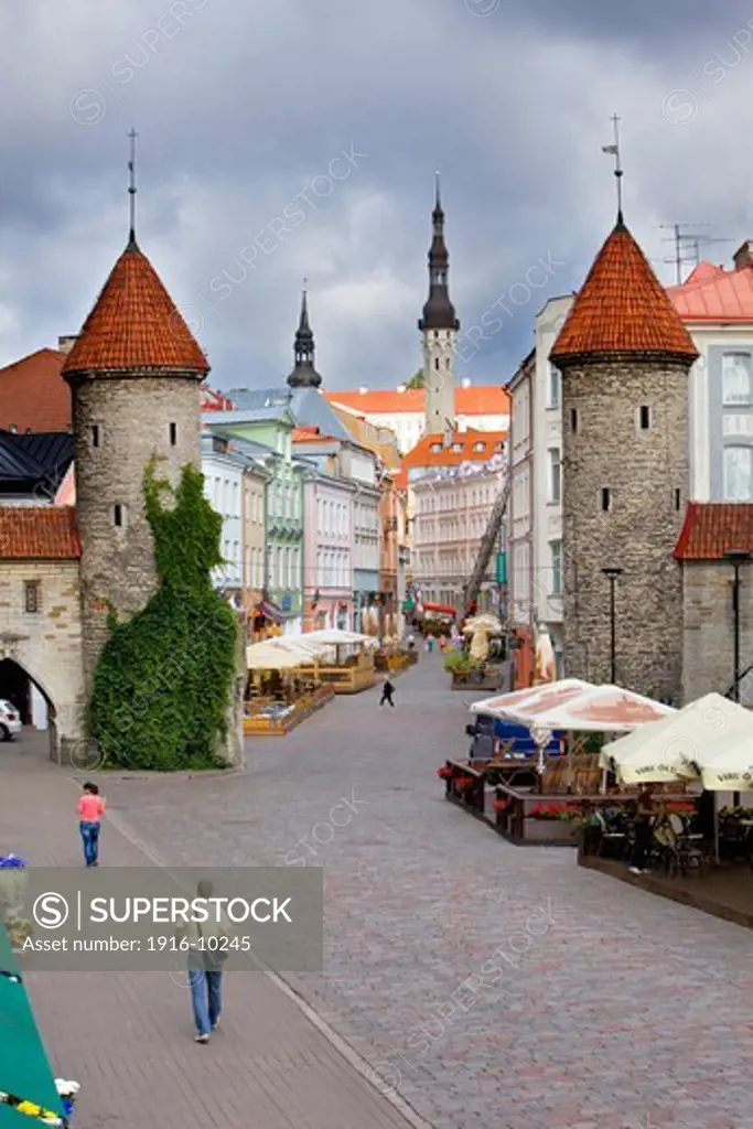 Viru Varav City Gate, Viru Street,Old Town,Tallinn,Estonia