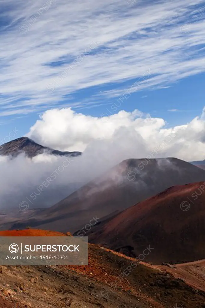 Volcanic Landscape at Haleakala National, Maui, Hawaii