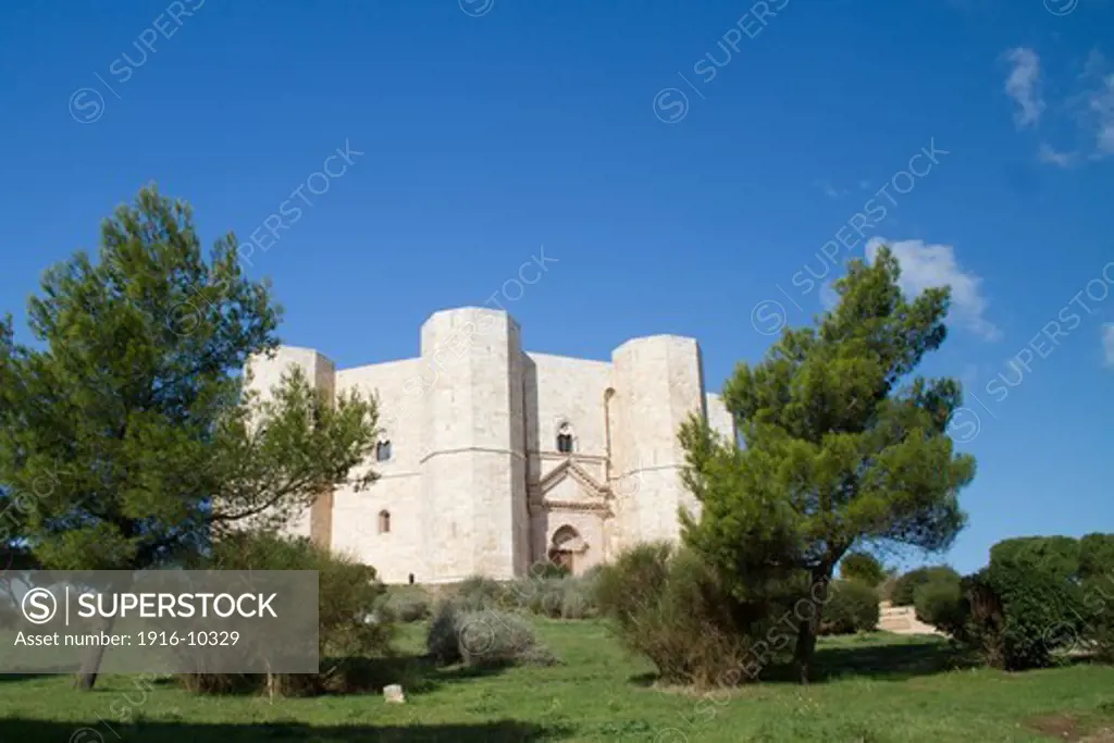 Castel del Monte, a UNESCO World Heritage Site, built by the Norman Frederick II built around 1240 in an octagonal style.Puglia,Italy