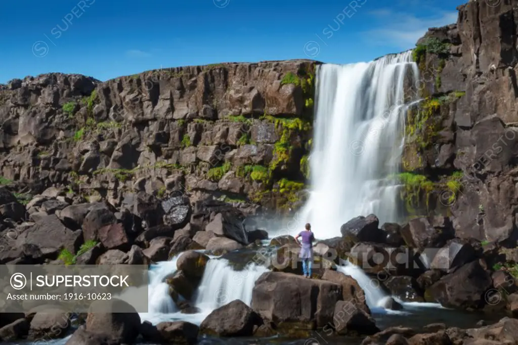 Rift Valley. Pingvellir National Park. Golden Circle. Iceland.