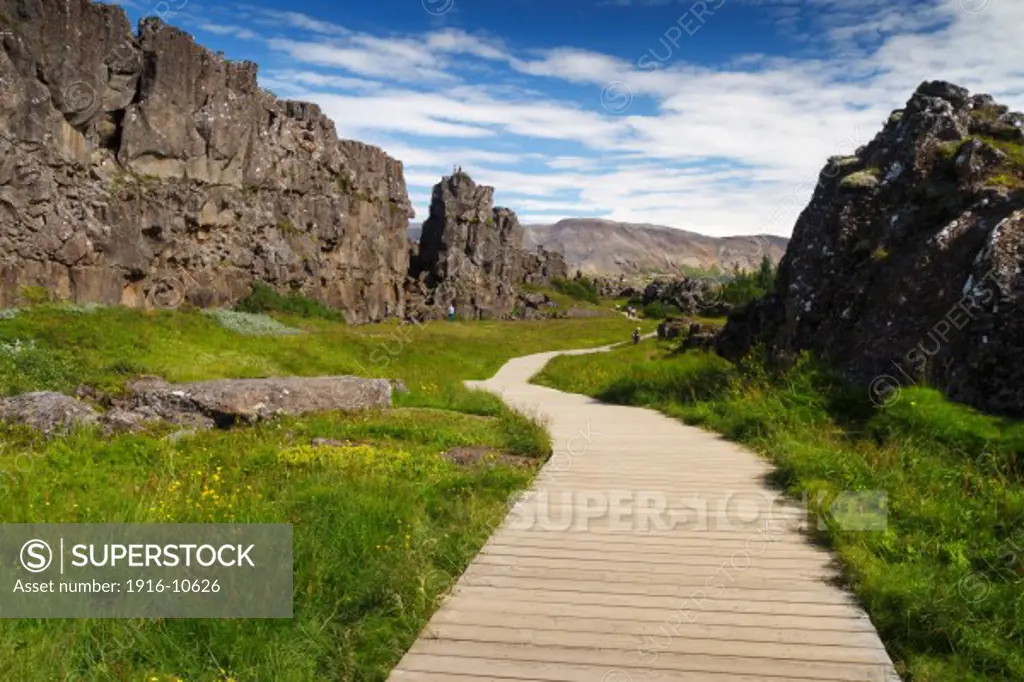 Rift Valley. Pingvellir National Park. Golden Circle. Iceland.