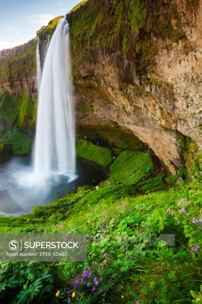 Seljalandsfoss waterfall. Iceland.