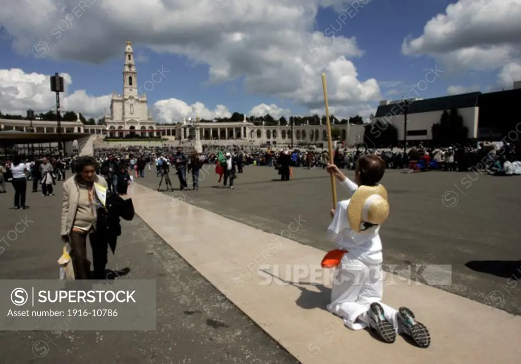 Thousands of pilgrims converged on Fatima Santuary to celebrate the anniversary of the Fatima miracle when three shepherd children claimed to have seen the Virgin Mary in May 1917. Reportedly the aparition of a shining lady told the children - Lucia, Francisco, and Jacinta - to meet her in the same place on the 13th day of each month until October.