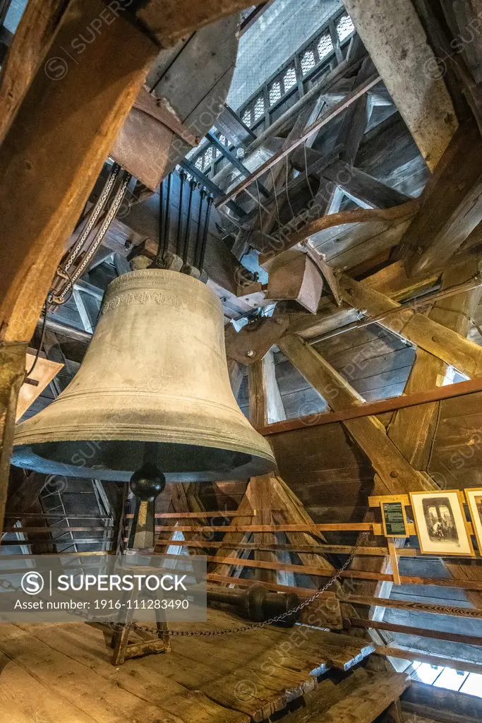 Bell tower within Notre Dame Cathedral, Paris, France. Emmanuel Bell , Notre Dame - Paris, France