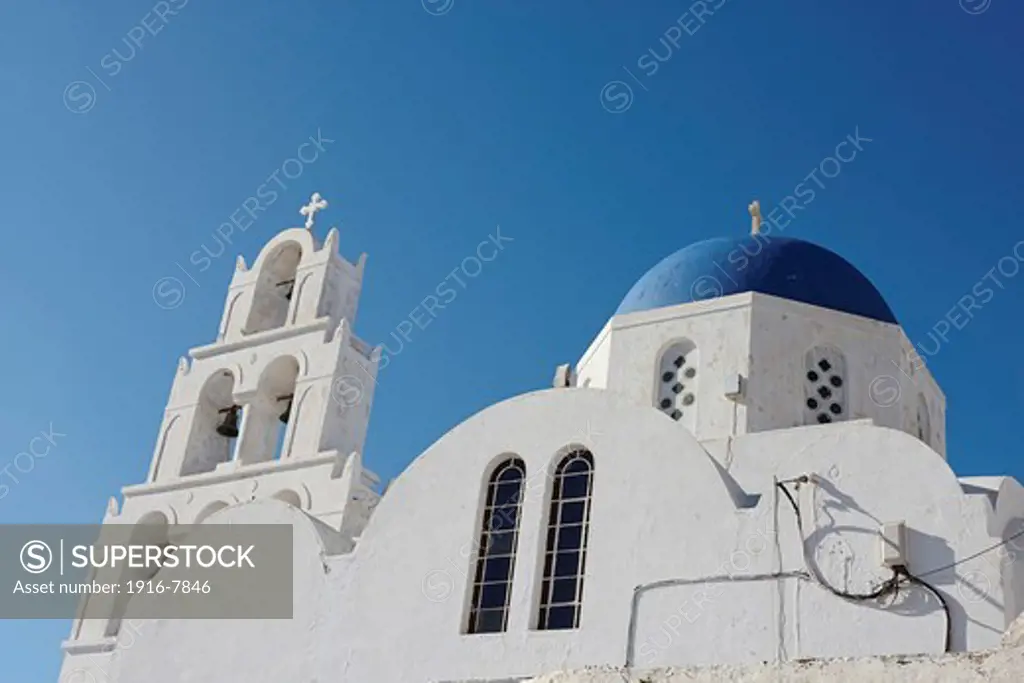 Greece, Santorini, Pyrgos Kallistis, Church