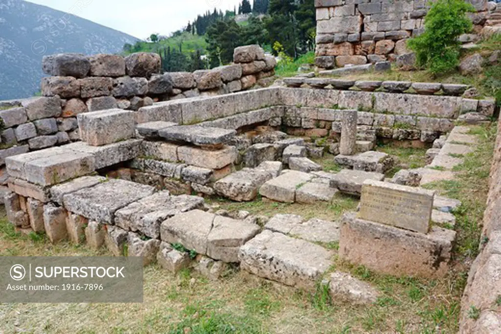 Treasury of the Sicyonians, Sanctuary of Apollo, Delphi, Greece