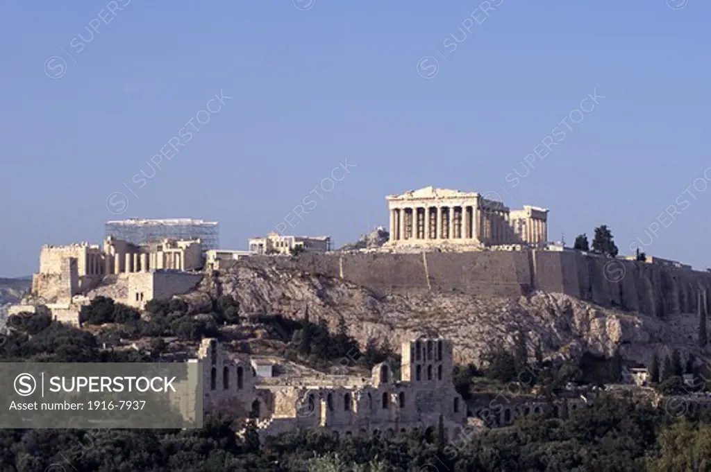 Athens, Greece. Parthenon hill. Landscape