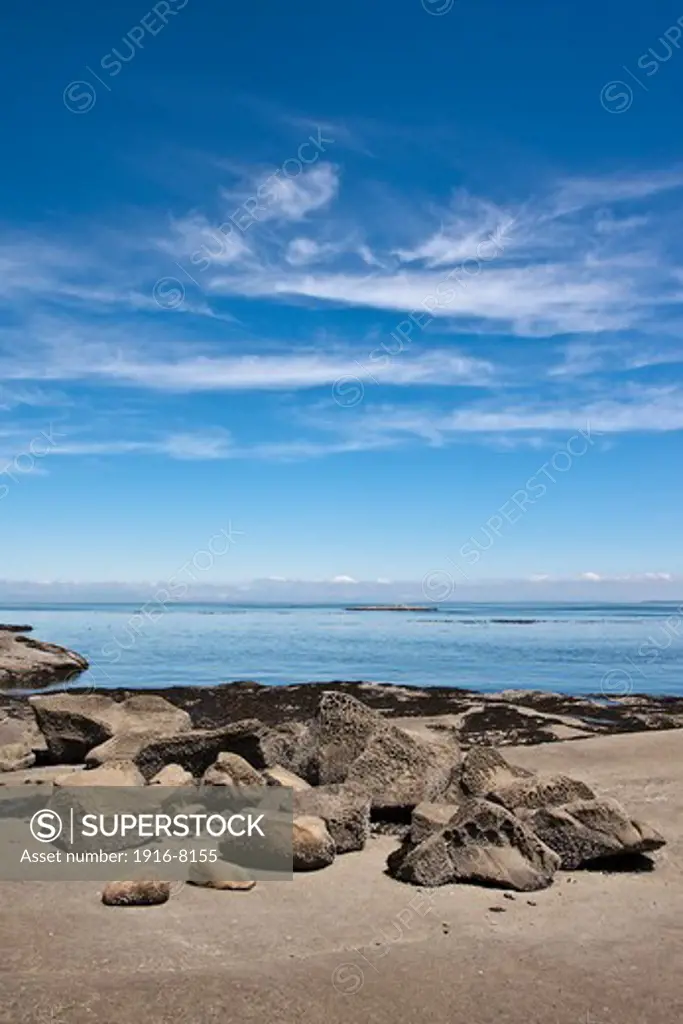 Rocks and geological formations on East Point, Saturna Island, British Columbia, Canada