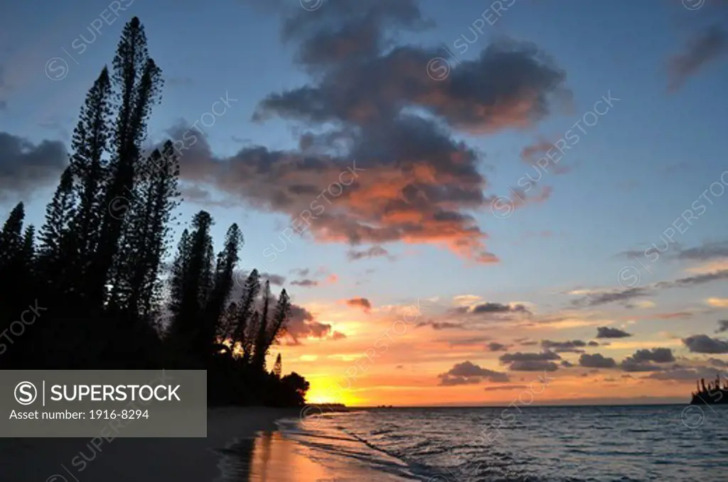 Sunrise in Kanumera Bay, Iles des Pins, New Caledonia, South Pacific