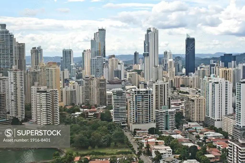 View of some buildings in Panama Panama City