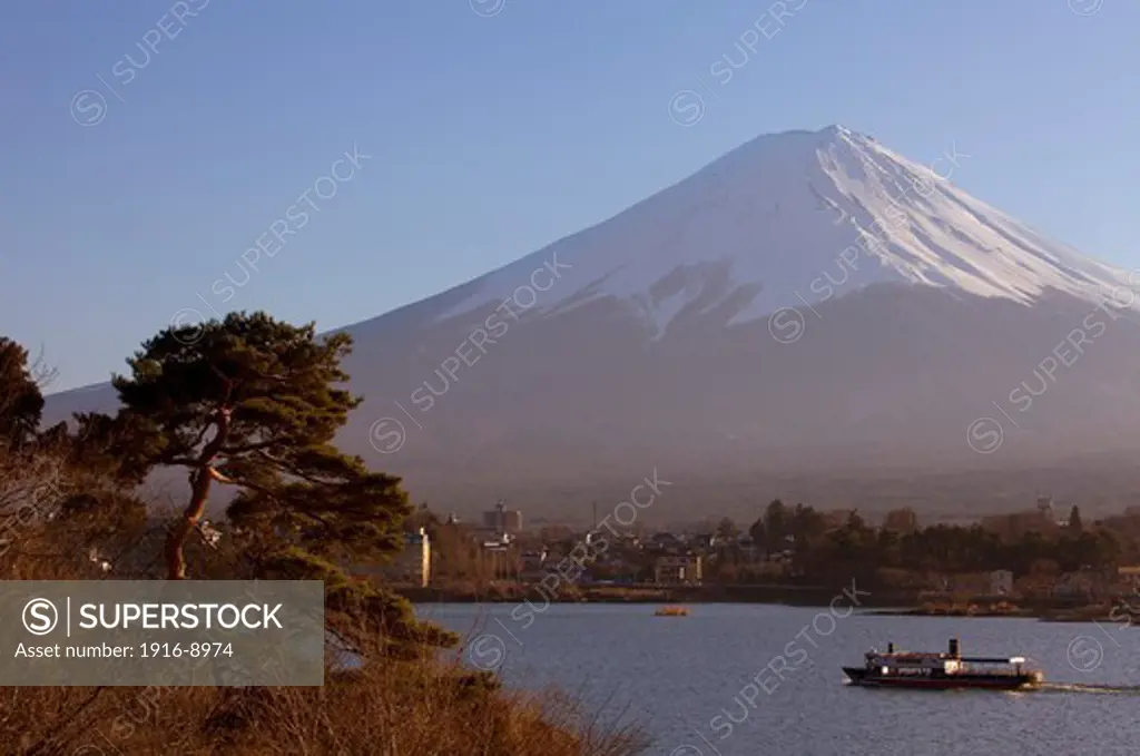 Mt Fuji from Kawaguchiko Lake,Kawaguchiko,Yamanashi prefecture, Japan
