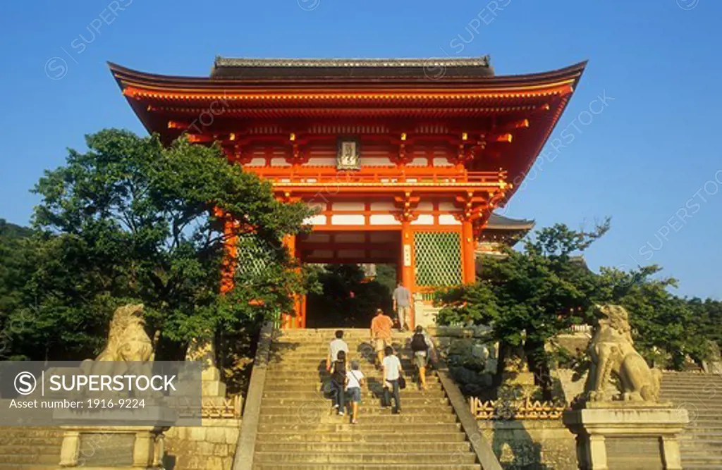 Main entrance of Kiyomizudera temple,UNESCO World Heritage Site,Kyoto, Japan