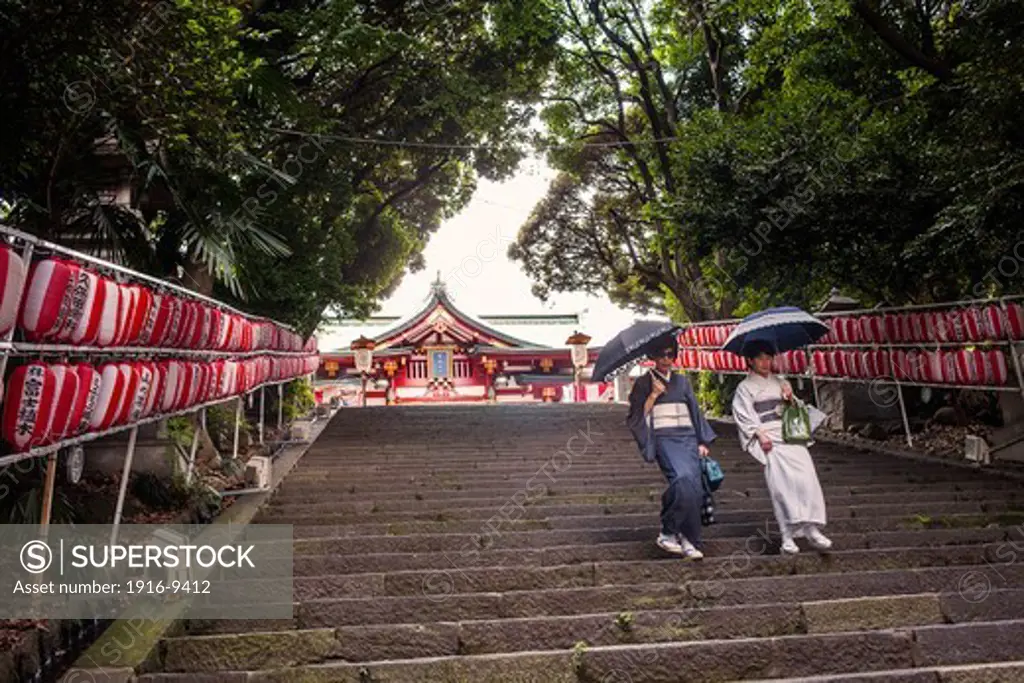 Access to HieJinja shrine, Nagata-cho.Tokyo city, Japan, Asia
