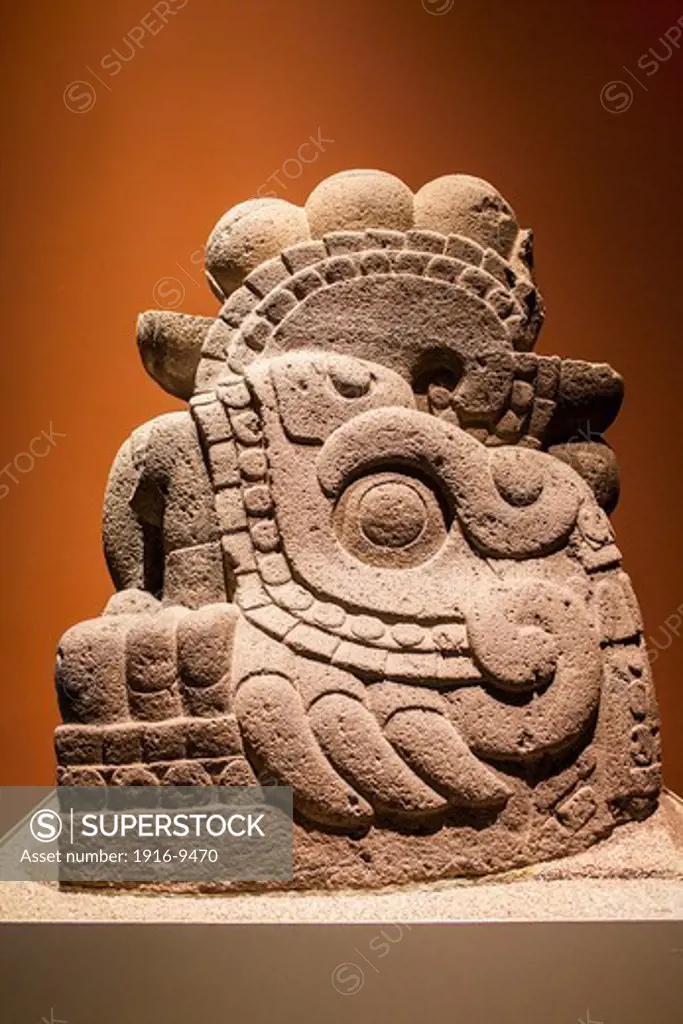 Xiucoatl, Azteka hall, National Museum of Anthropology. Mexico City. Mexico