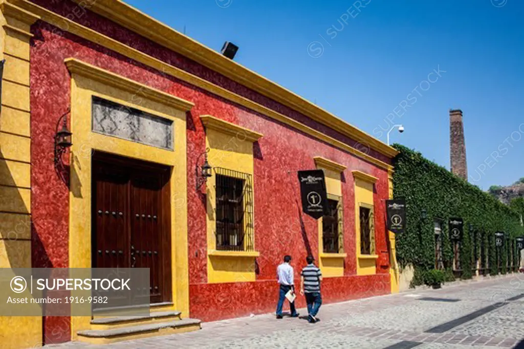 Jose cuervo tequila distillery in tequila village, Mexico
